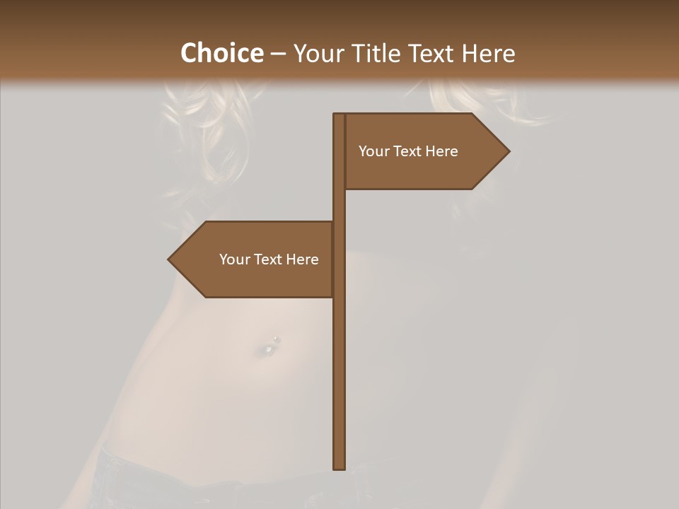 Human Portrait Woman PowerPoint Template