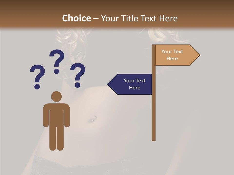 Human Portrait Woman PowerPoint Template