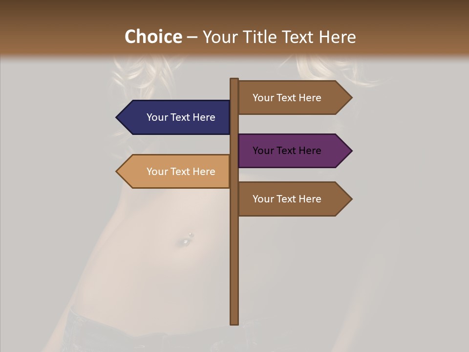 Human Portrait Woman PowerPoint Template