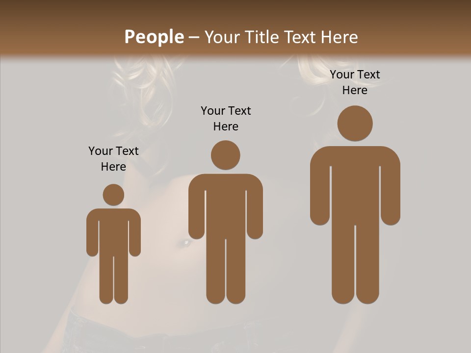 Human Portrait Woman PowerPoint Template