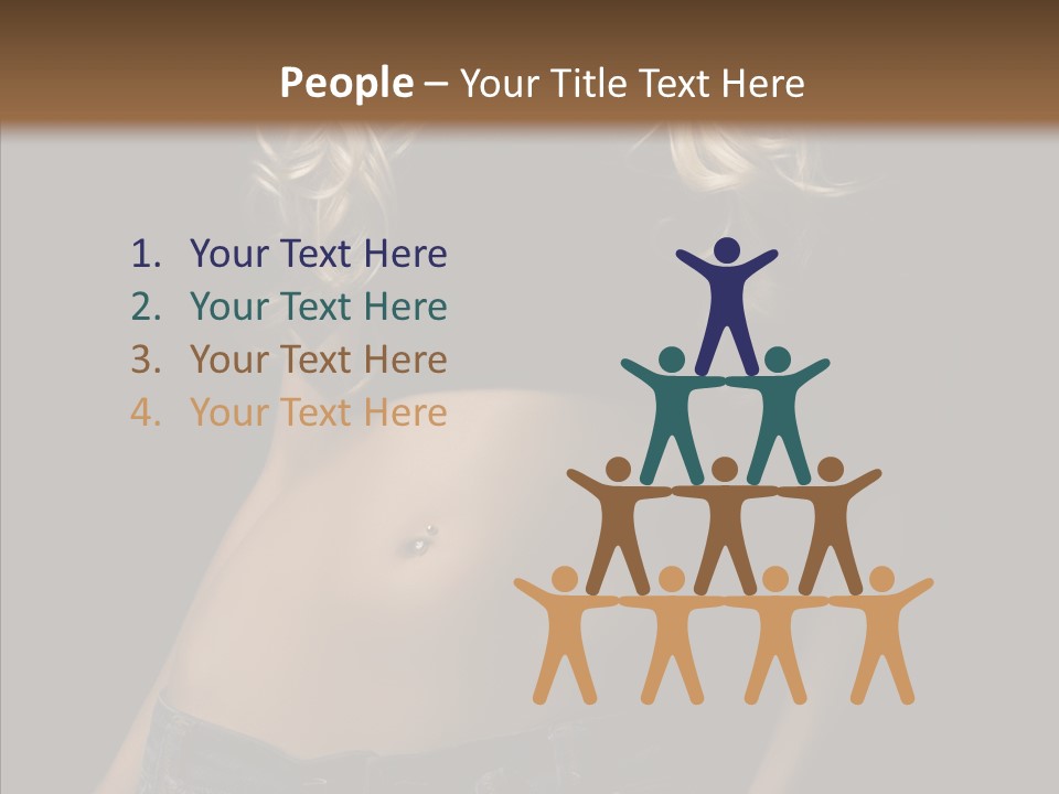 Human Portrait Woman PowerPoint Template