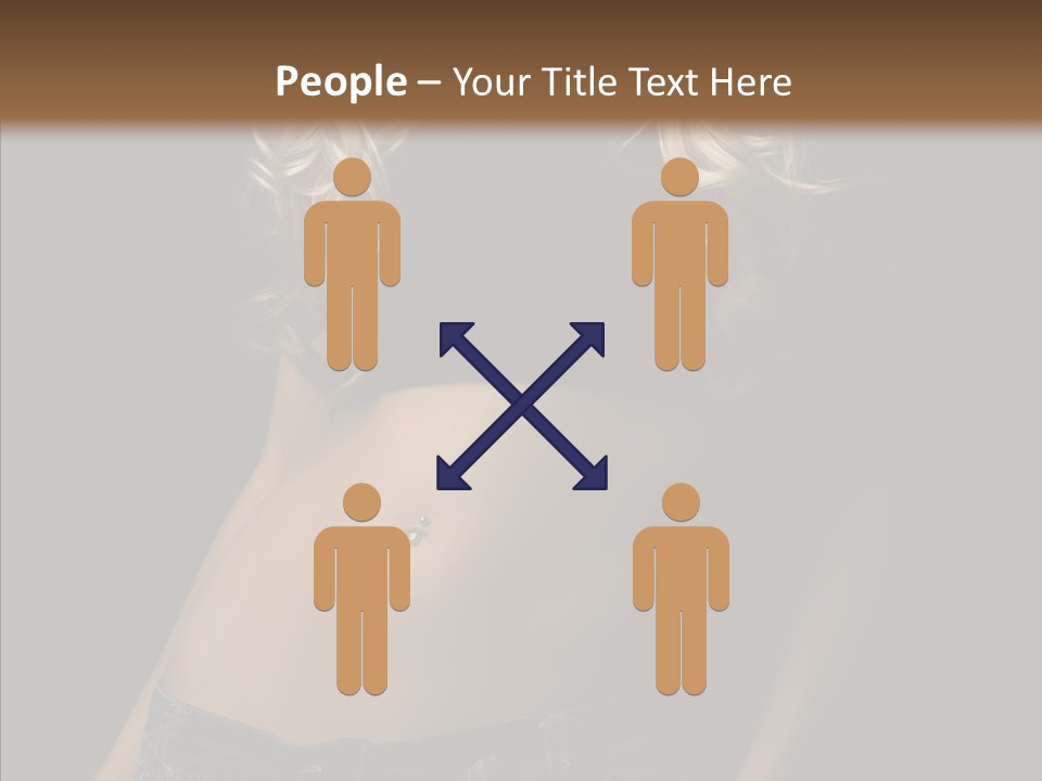 Human Portrait Woman PowerPoint Template