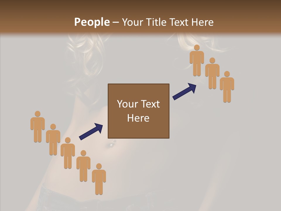 Human Portrait Woman PowerPoint Template