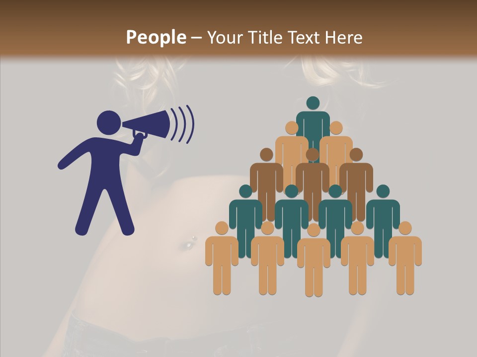 Human Portrait Woman PowerPoint Template