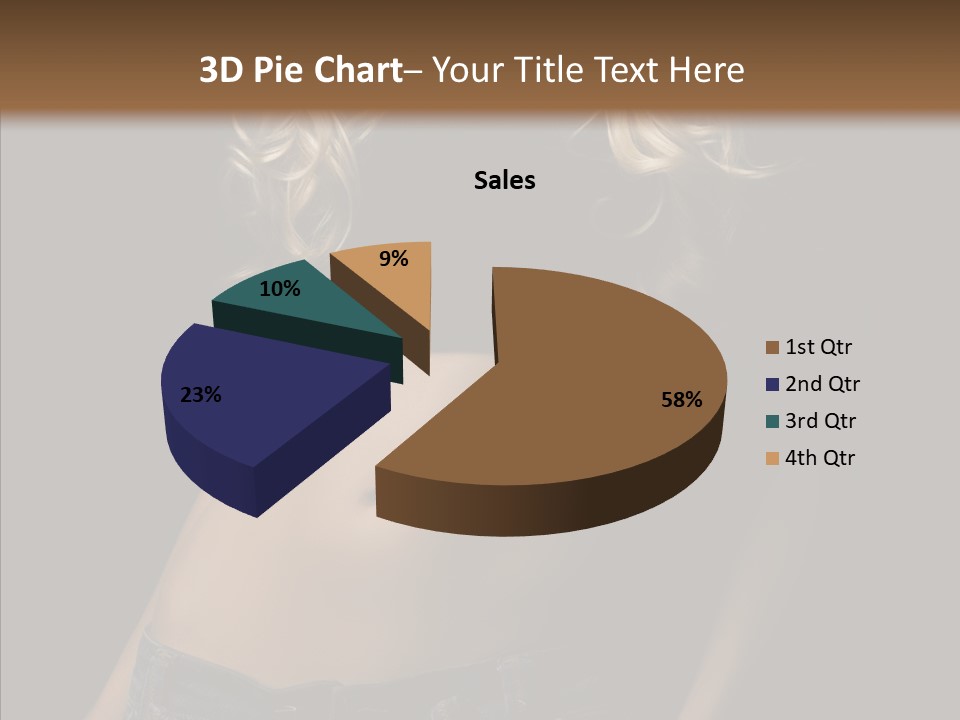 Human Portrait Woman PowerPoint Template