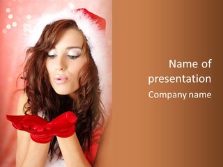 Hood Woman Girl PowerPoint Template