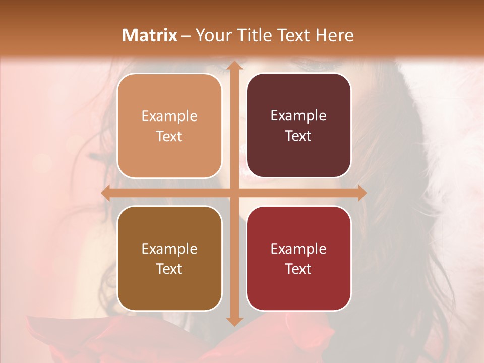 Hood Woman Girl PowerPoint Template