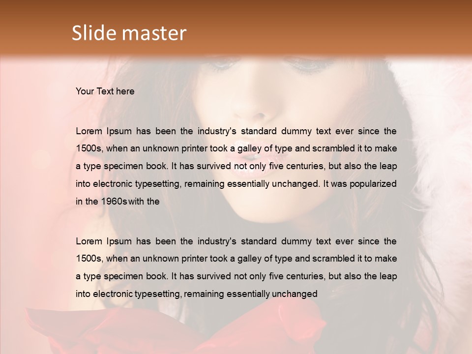 Hood Woman Girl PowerPoint Template