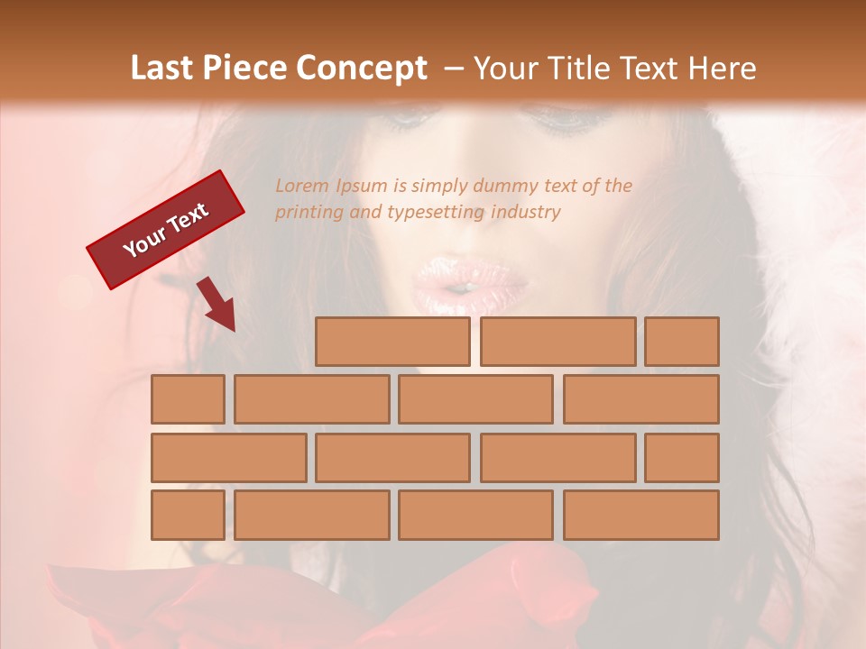 Hood Woman Girl PowerPoint Template