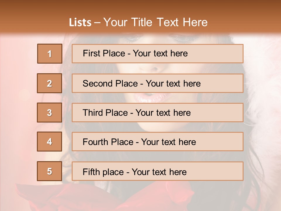 Hood Woman Girl PowerPoint Template