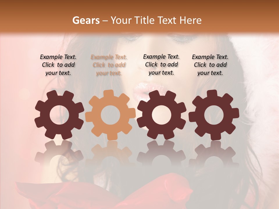 Hood Woman Girl PowerPoint Template