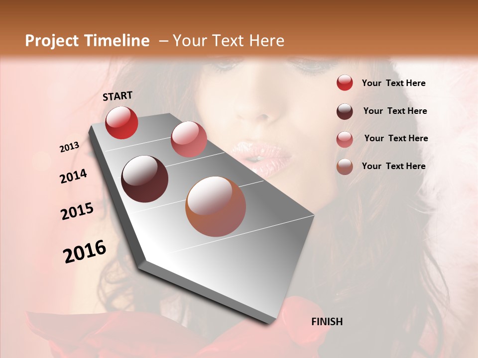 Hood Woman Girl PowerPoint Template