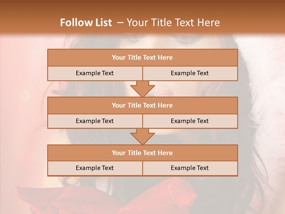 Hood Woman Girl PowerPoint Template