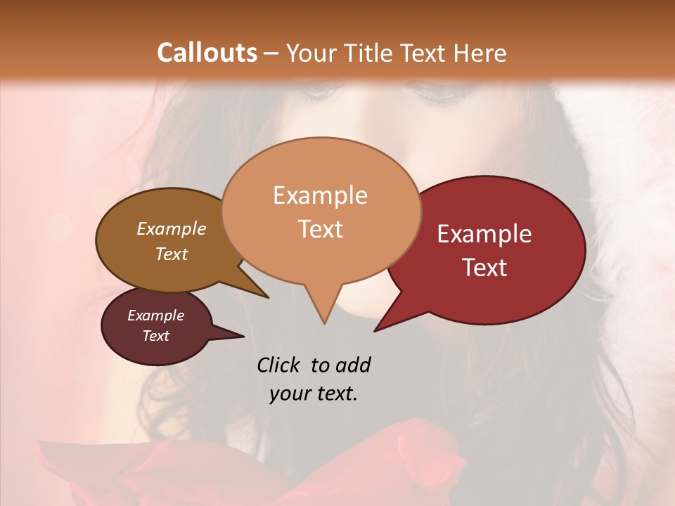 Hood Woman Girl PowerPoint Template