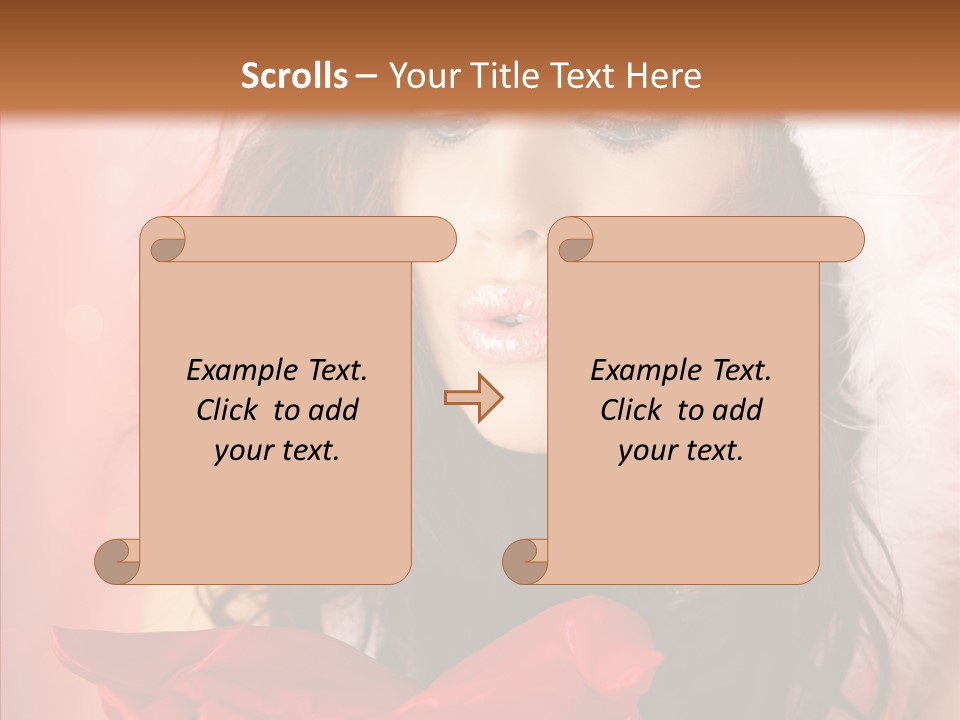 Hood Woman Girl PowerPoint Template