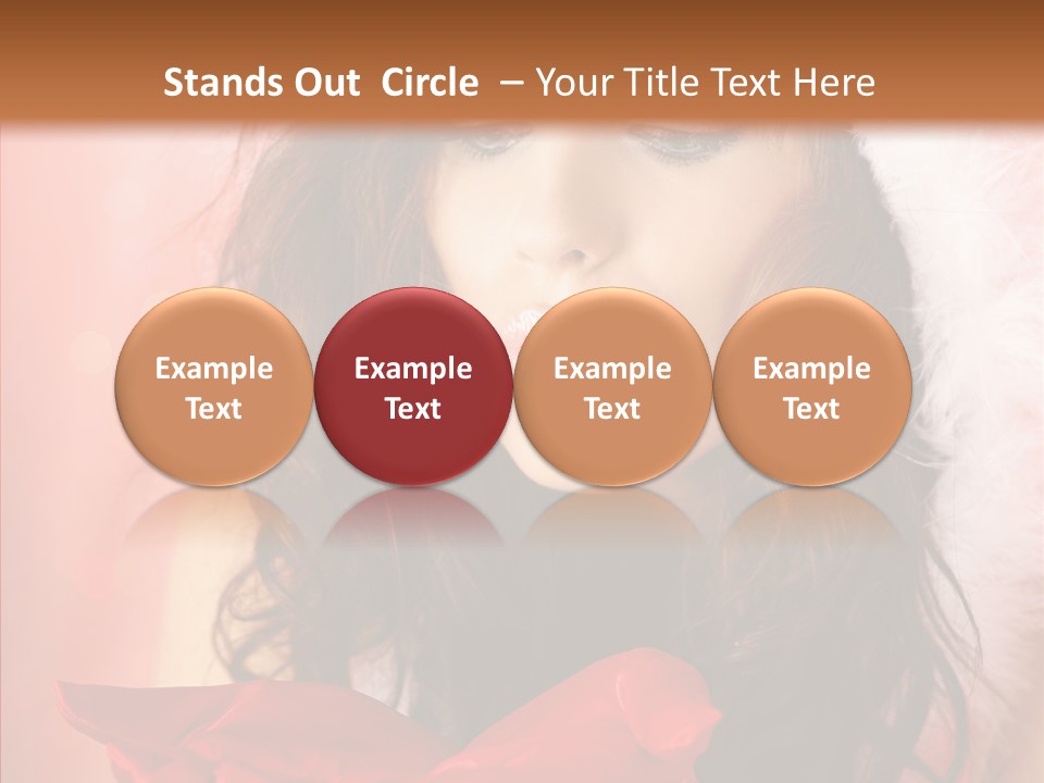 Hood Woman Girl PowerPoint Template