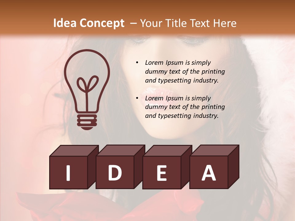 Hood Woman Girl PowerPoint Template