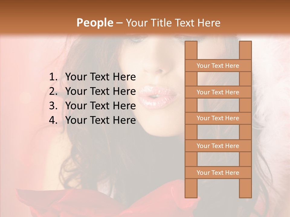 Hood Woman Girl PowerPoint Template