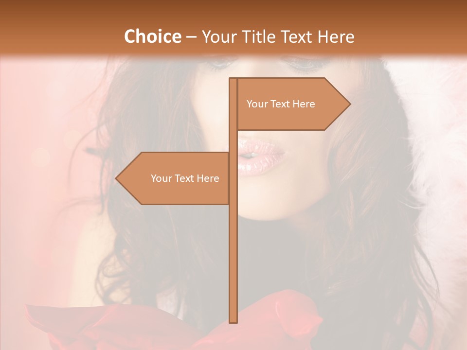 Hood Woman Girl PowerPoint Template