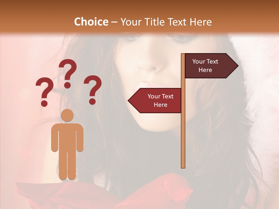 Hood Woman Girl PowerPoint Template