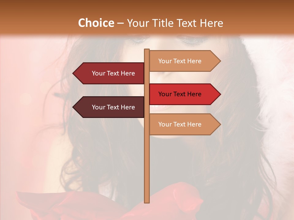 Hood Woman Girl PowerPoint Template