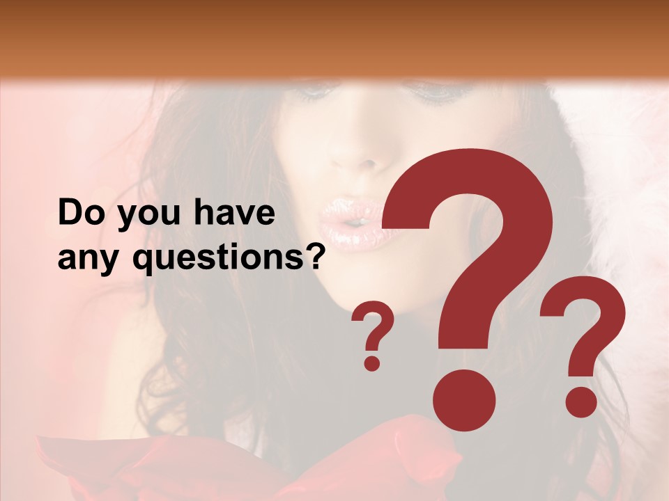 Hood Woman Girl PowerPoint Template