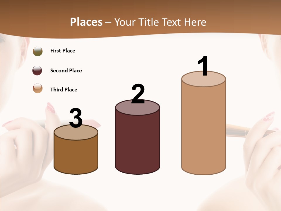 Brush Cosmetics Pink PowerPoint Template