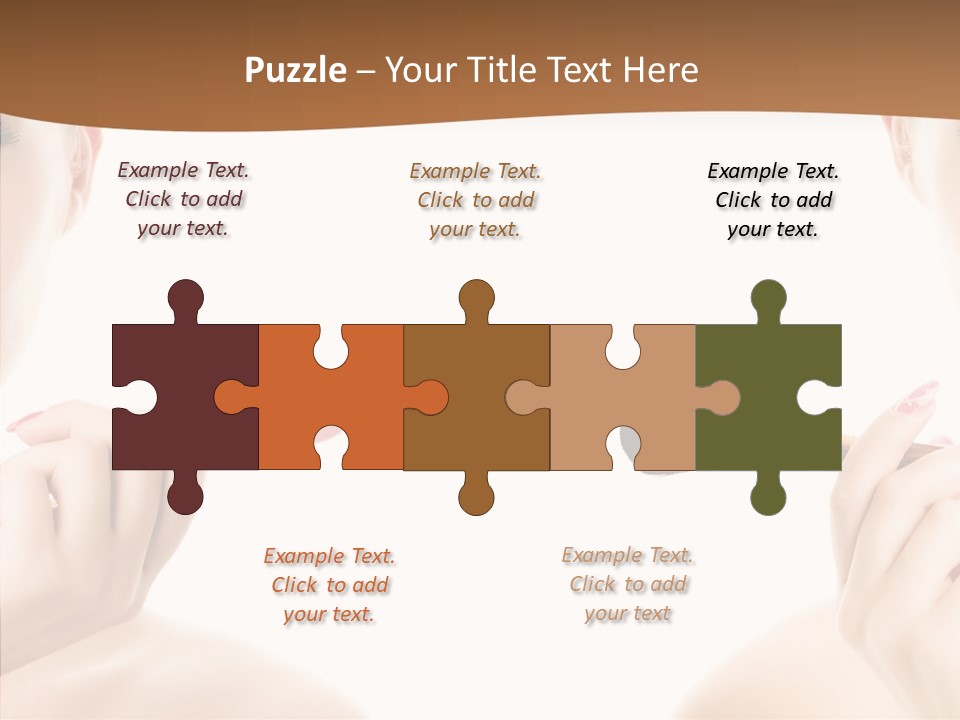 Brush Cosmetics Pink PowerPoint Template