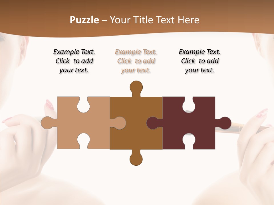 Brush Cosmetics Pink PowerPoint Template