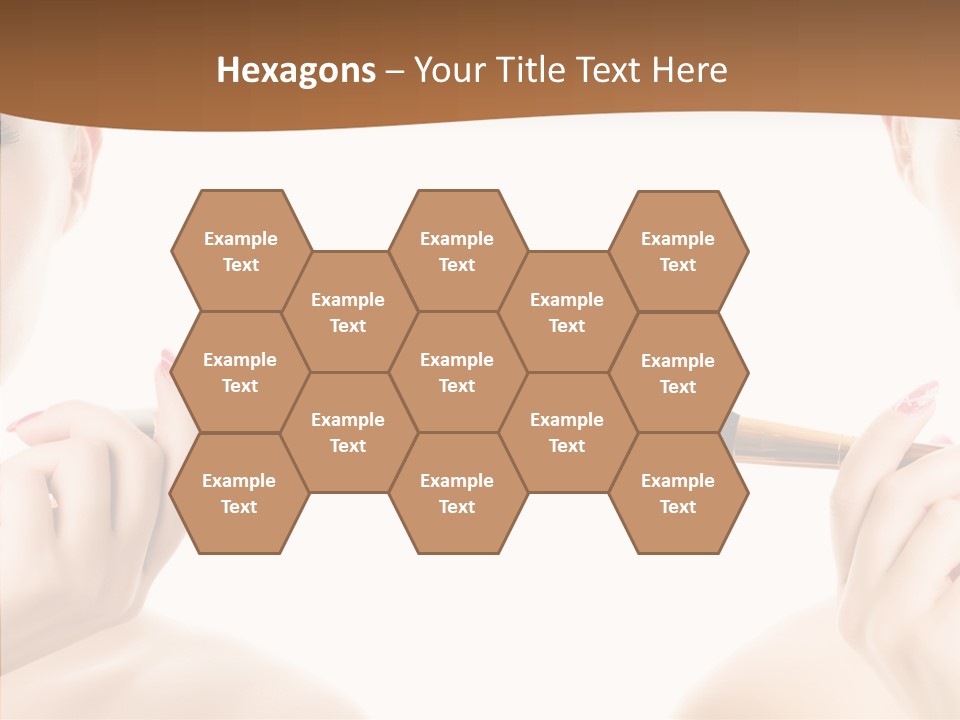 Brush Cosmetics Pink PowerPoint Template