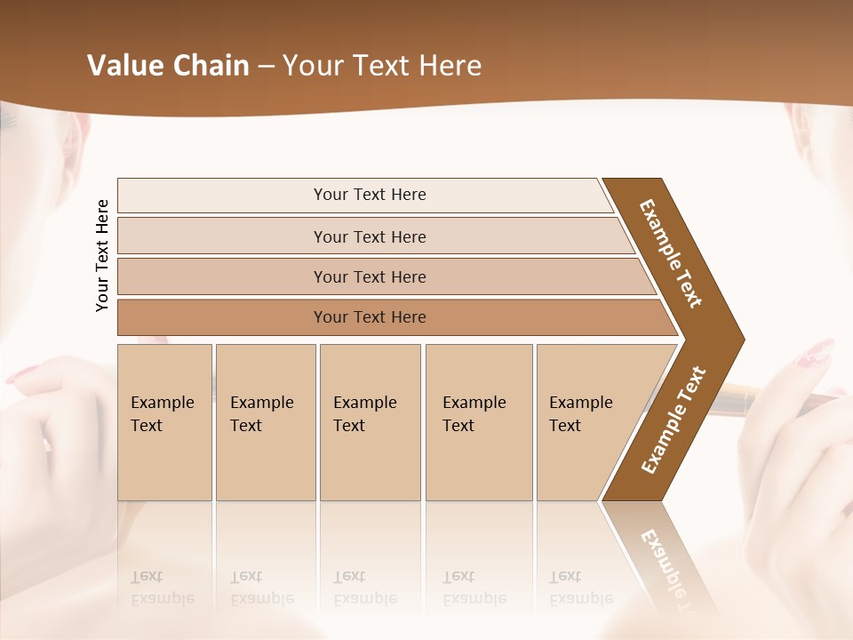 Brush Cosmetics Pink PowerPoint Template