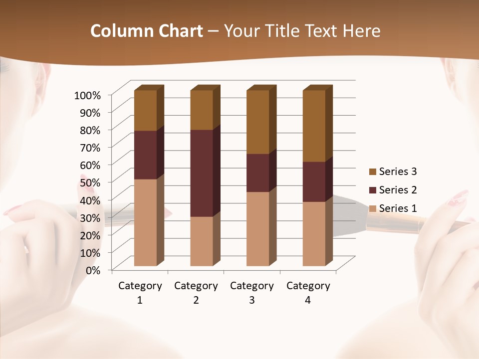 Brush Cosmetics Pink PowerPoint Template