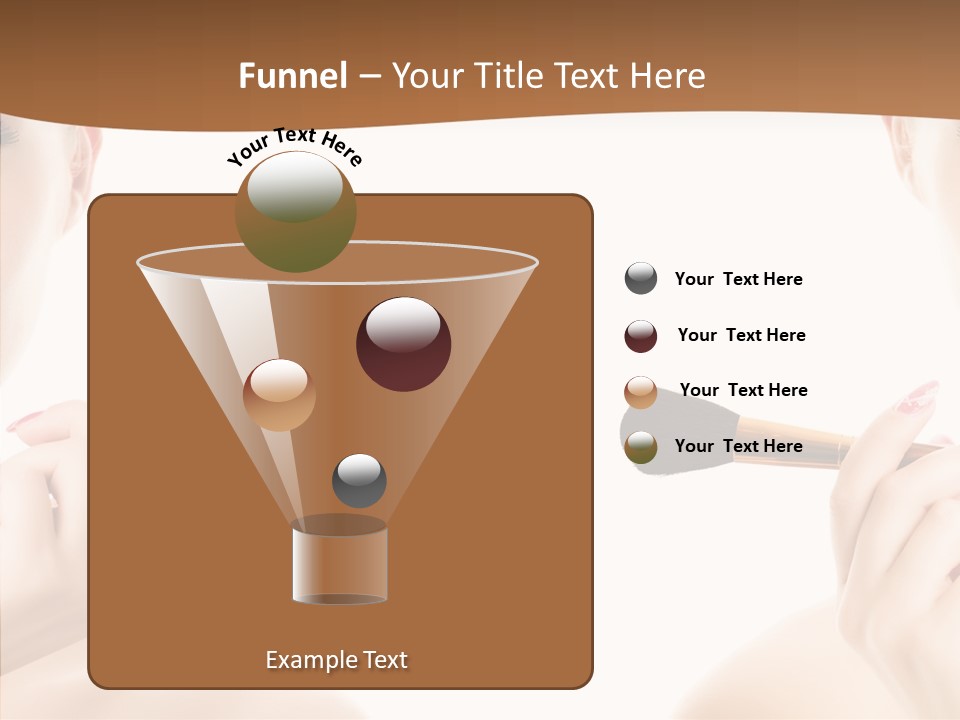 Brush Cosmetics Pink PowerPoint Template