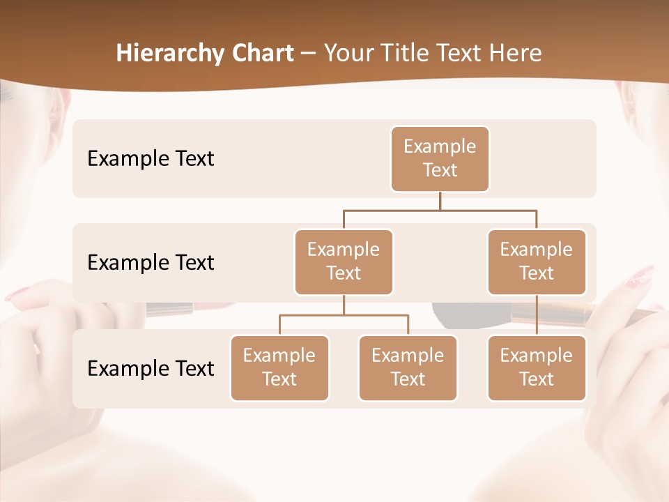 Brush Cosmetics Pink PowerPoint Template