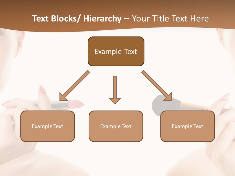 Brush Cosmetics Pink PowerPoint Template