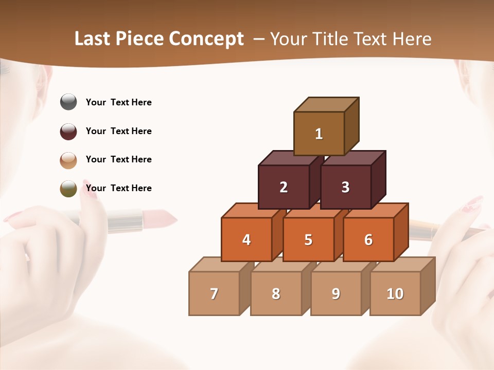 Brush Cosmetics Pink PowerPoint Template