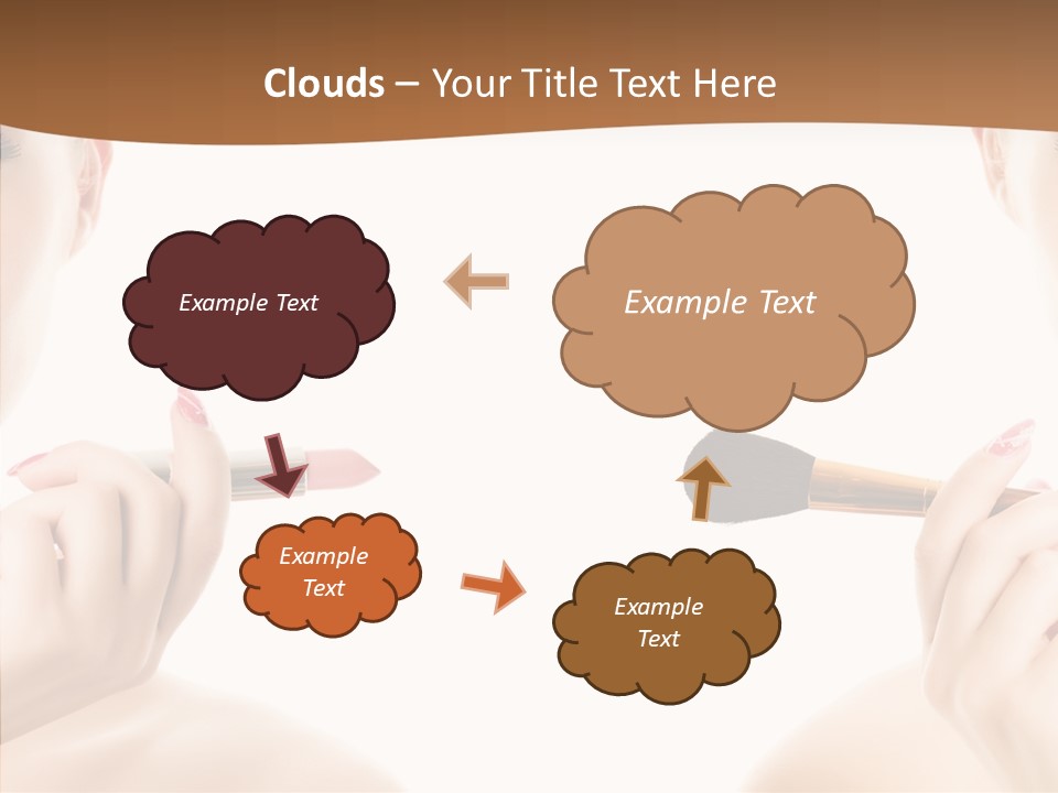 Brush Cosmetics Pink PowerPoint Template