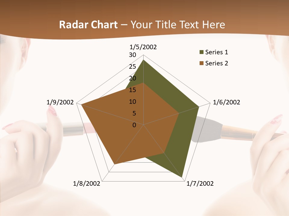 Brush Cosmetics Pink PowerPoint Template