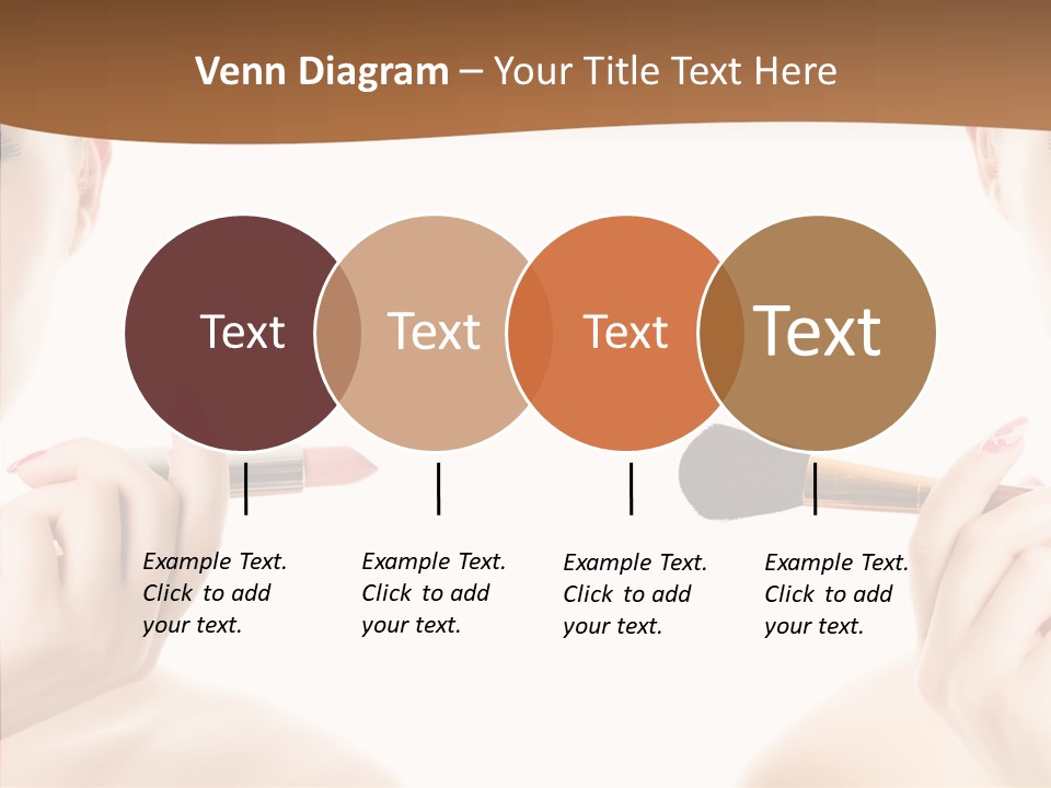 Brush Cosmetics Pink PowerPoint Template