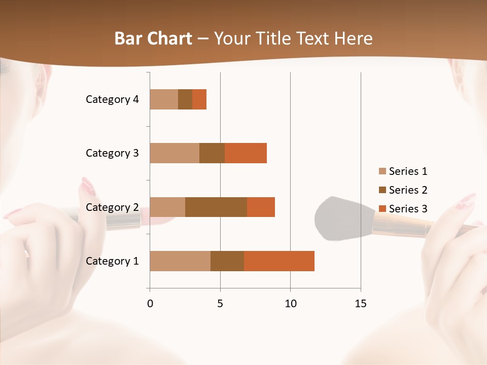 Brush Cosmetics Pink PowerPoint Template