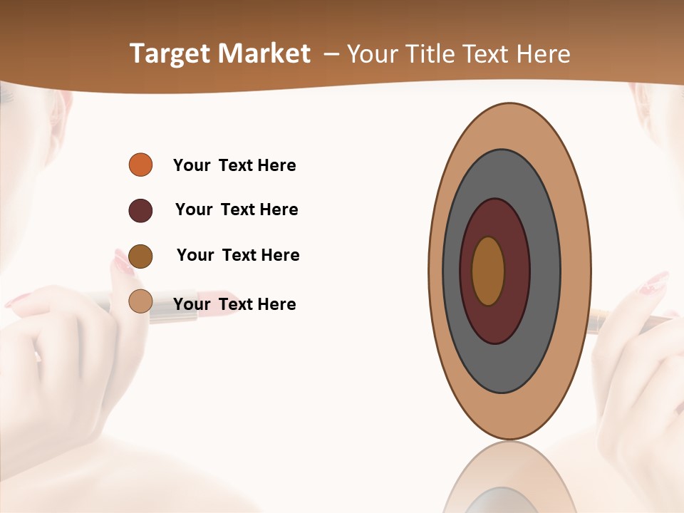 Brush Cosmetics Pink PowerPoint Template