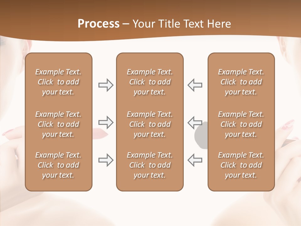 Brush Cosmetics Pink PowerPoint Template