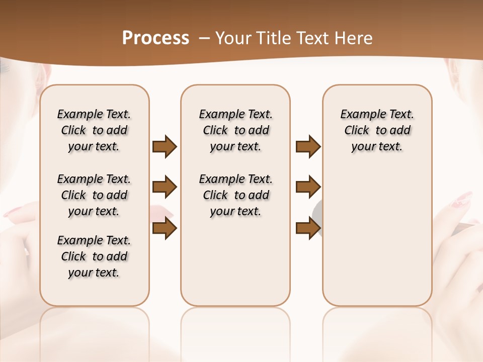 Brush Cosmetics Pink PowerPoint Template