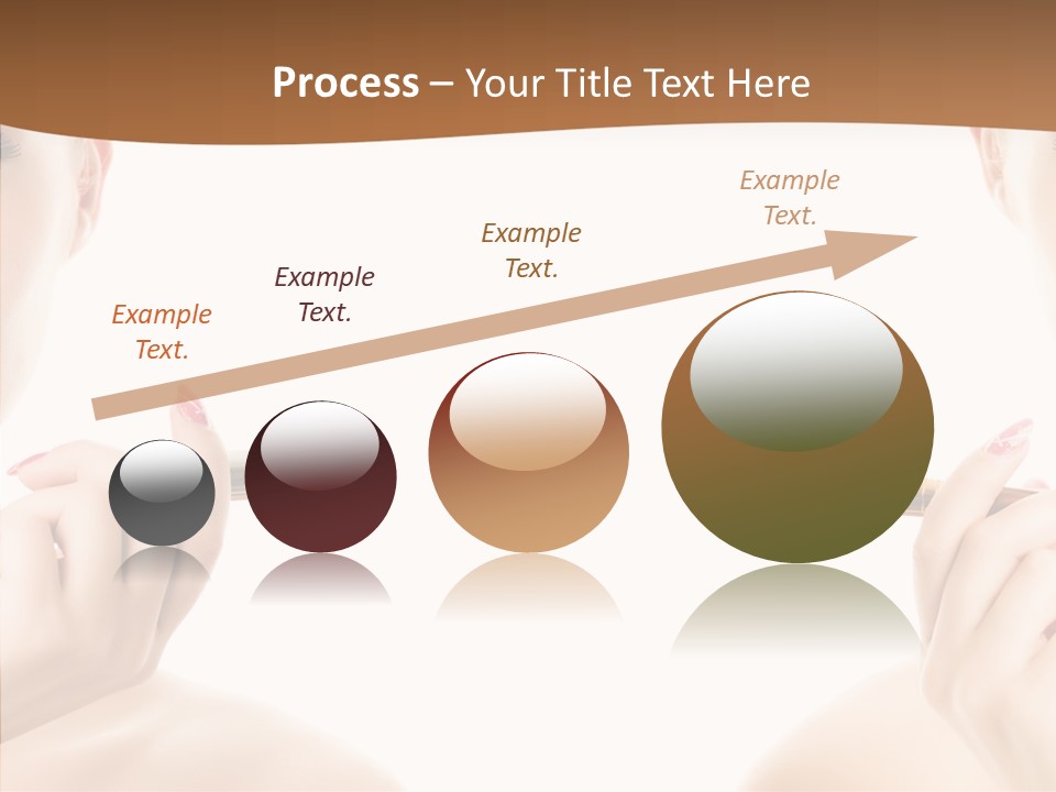 Brush Cosmetics Pink PowerPoint Template