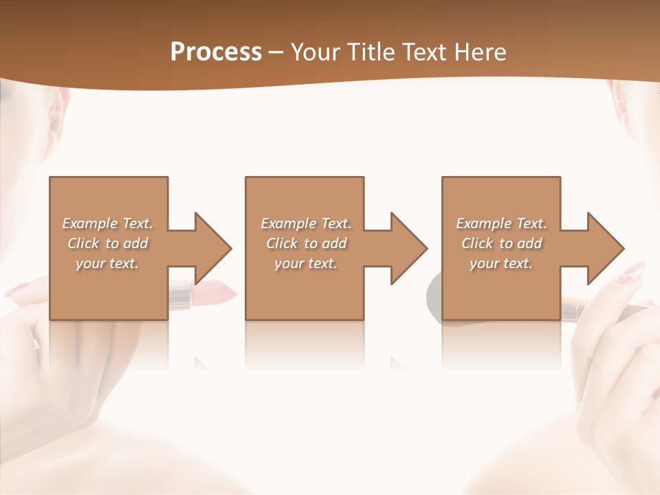 Brush Cosmetics Pink PowerPoint Template