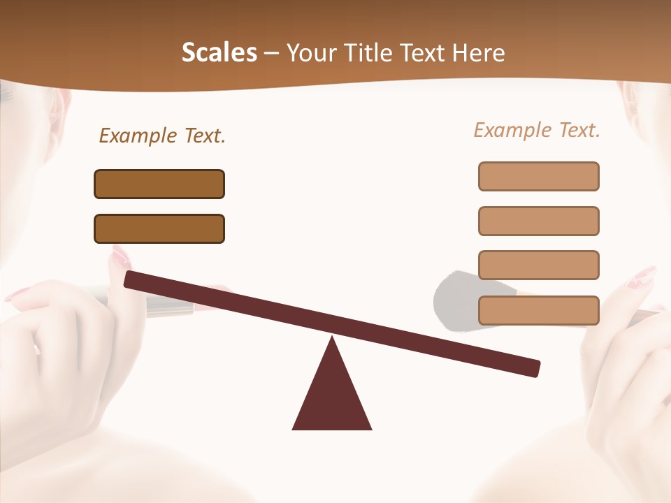 Brush Cosmetics Pink PowerPoint Template