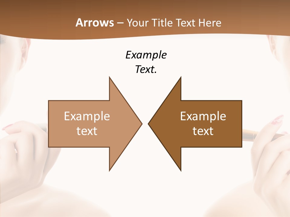 Brush Cosmetics Pink PowerPoint Template