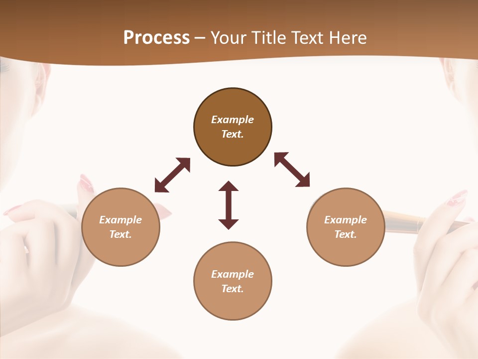 Brush Cosmetics Pink PowerPoint Template