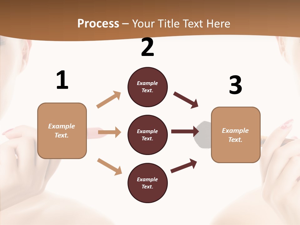 Brush Cosmetics Pink PowerPoint Template