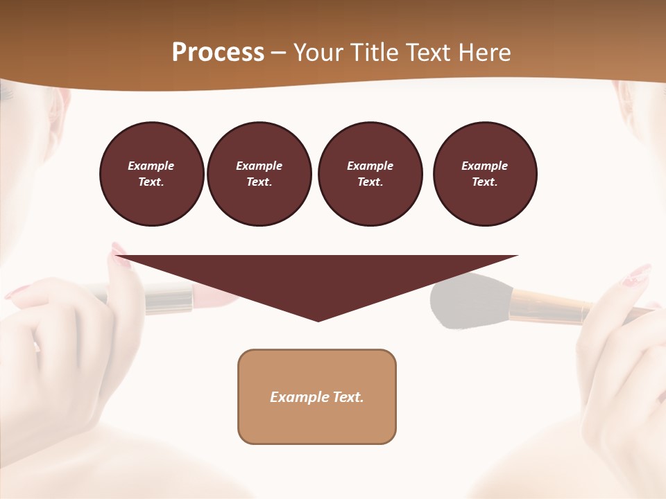 Brush Cosmetics Pink PowerPoint Template